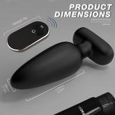 Remote-controlled super soft silicone Anal Plug Multiple uses and feelings